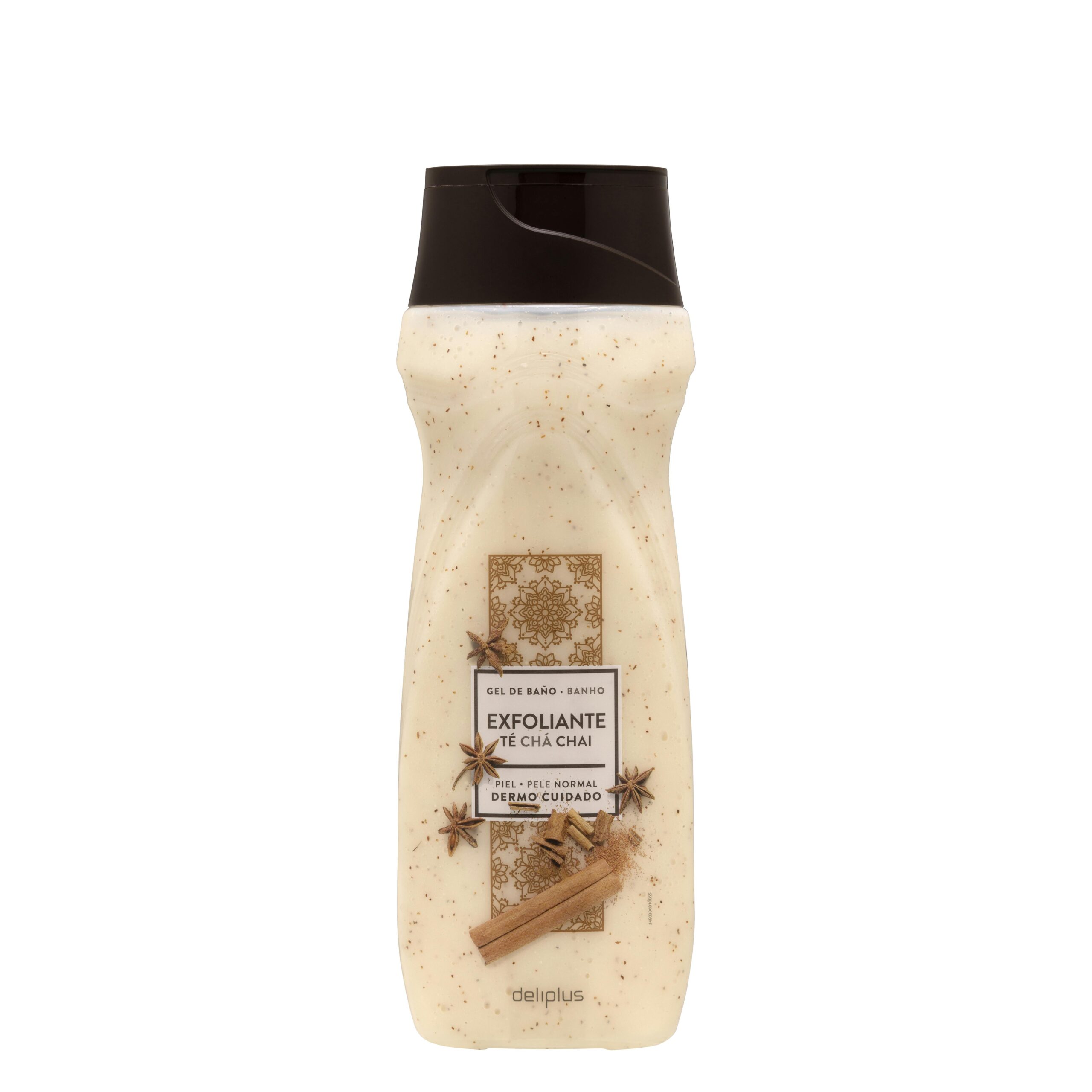 Gel de baño exfoliante Té Chai Deliplus piel normal Mercadona