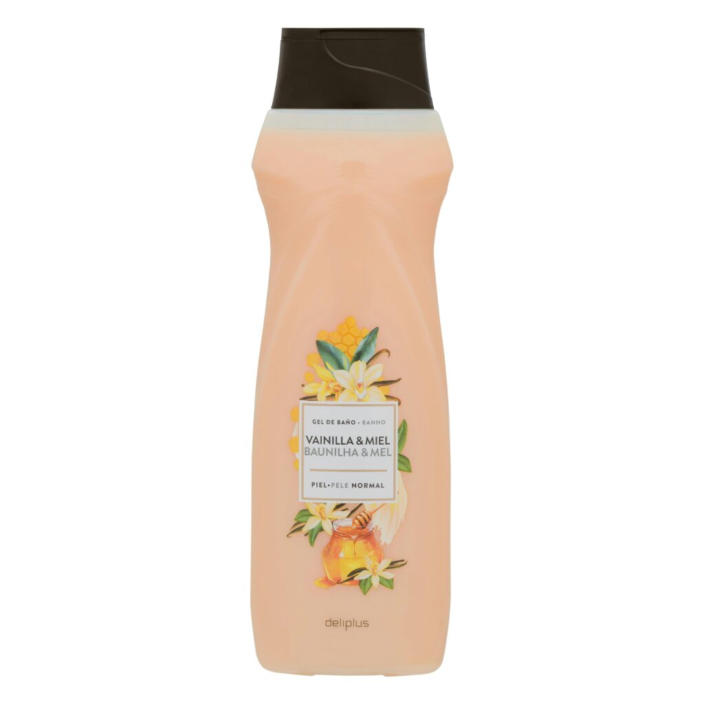 Gel de baño vainilla y miel Deliplus piel normal