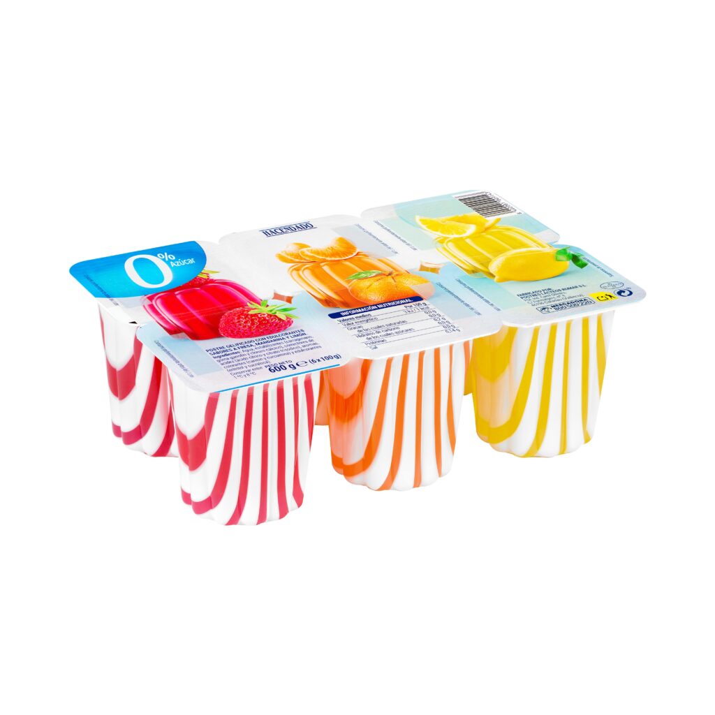 Gelatina 0% azúcar sabores fresa