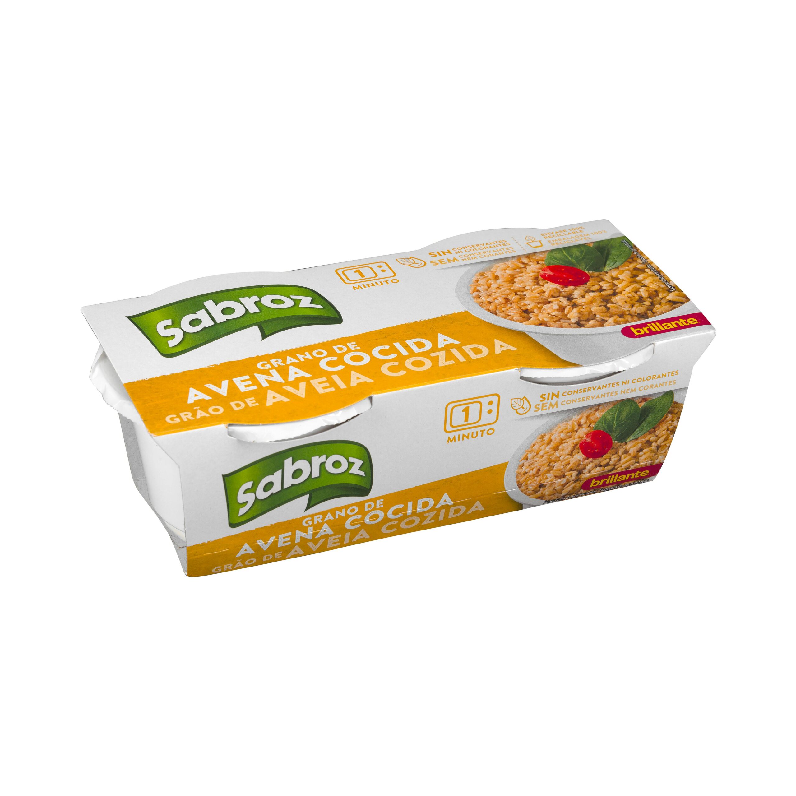 Grano de avena cocida Sabroz Brillante Grano de avena cocida Sabroz Brillante