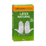 Guantes de látex Bosque Verde talla mediana desechables Guantes de látex Bosque Verde talla mediana desechables