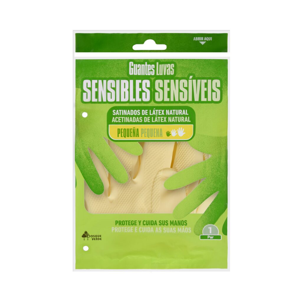 Guantes de látex Bosque Verde talla pequeña sensibles