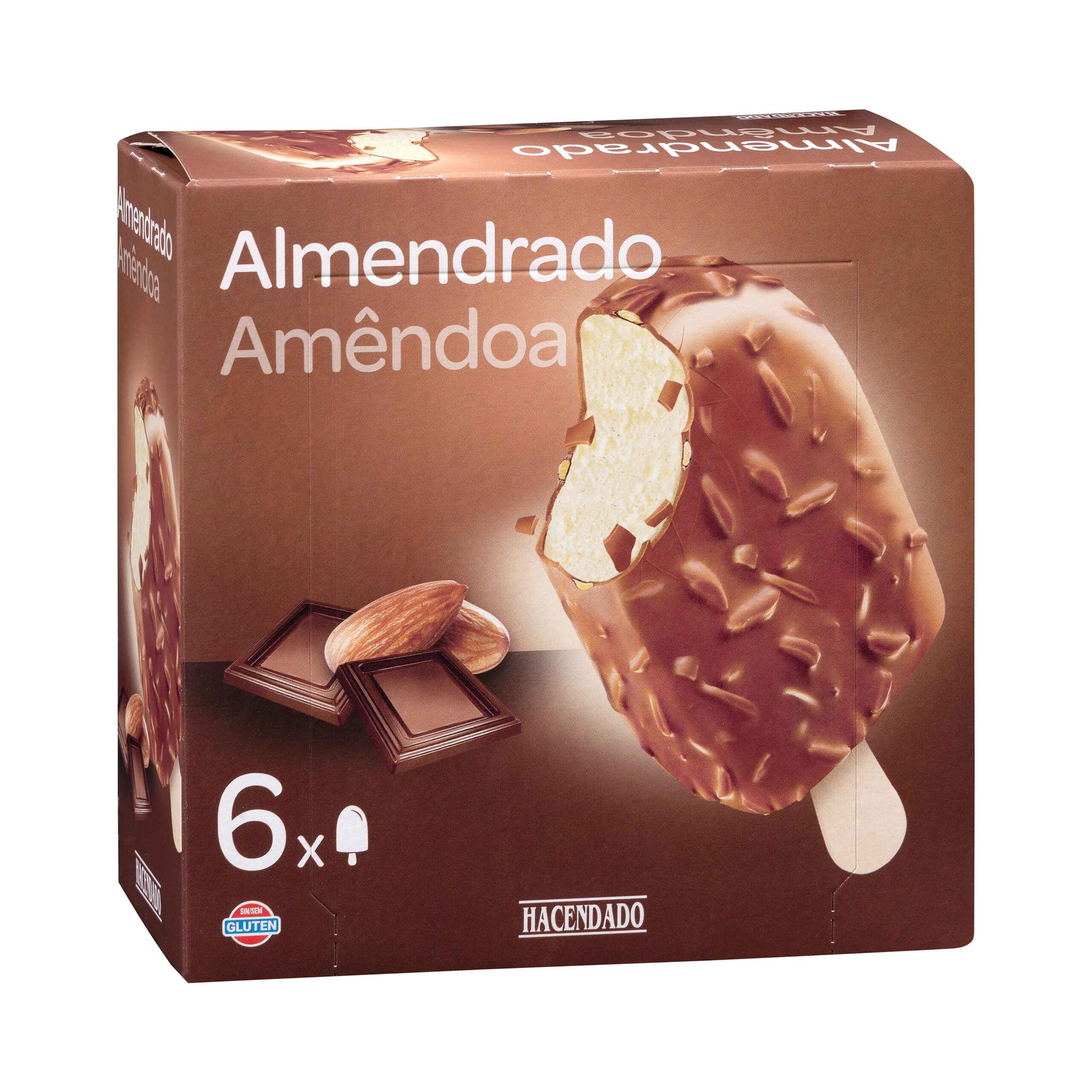Helado almendrado Hacendado Mercadona