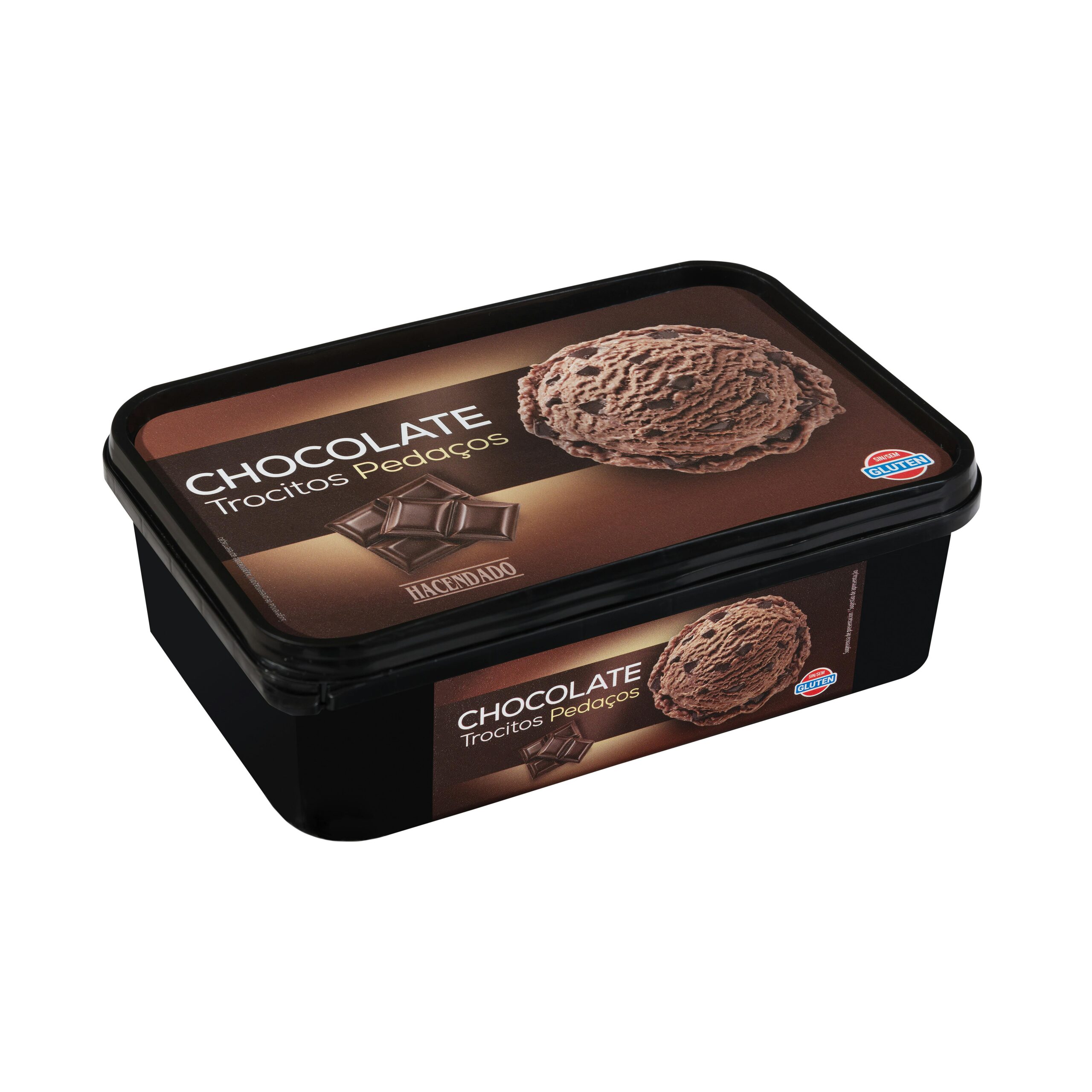 Helado de chocolate Hacendado con trocitos sabor chocolate Mercadona
