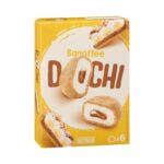 Helado Dochi Banoffee Hacendado de banana y masa de galleta con salsa dulce de leche y galleta triturada