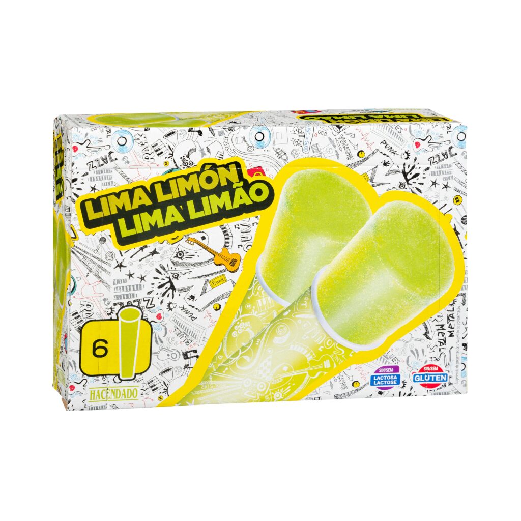 Helado lima limón Hacendado