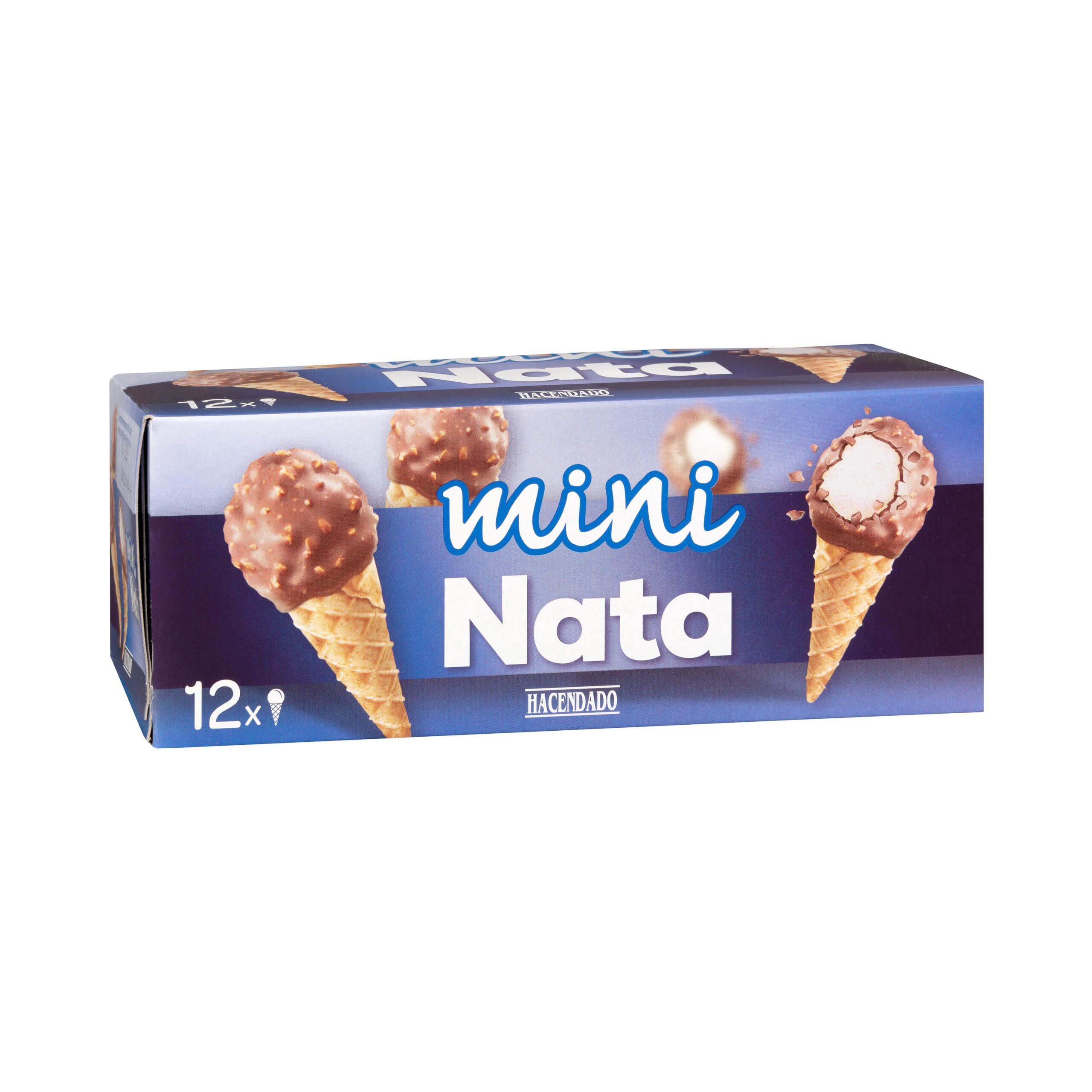 Helado mini cucurucho nata Hacendado Mercadona