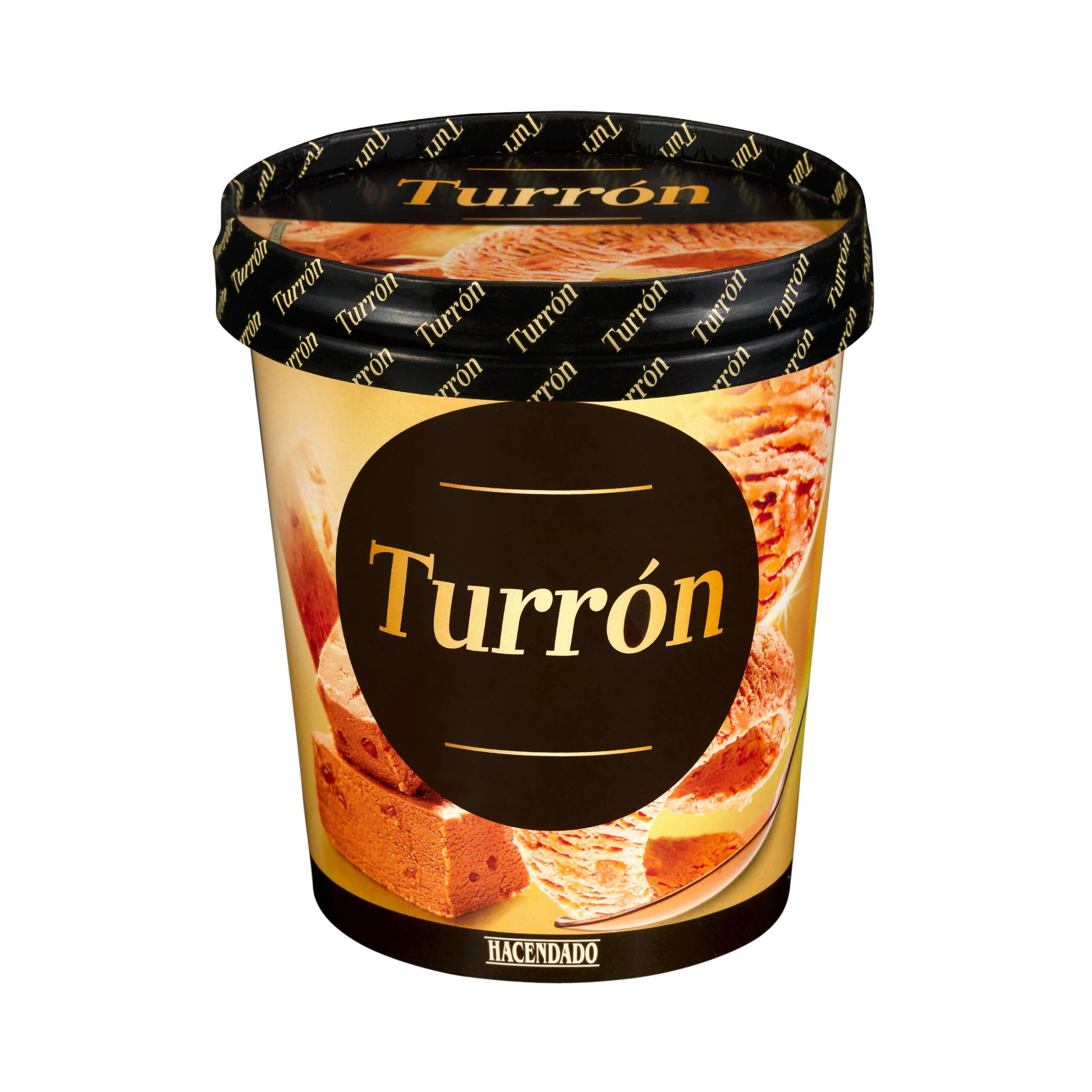 Helado turrón Hacendado Mercadona