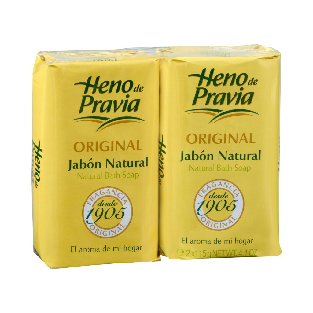 Jabón de manos en pastilla natural original Heno de Pravia