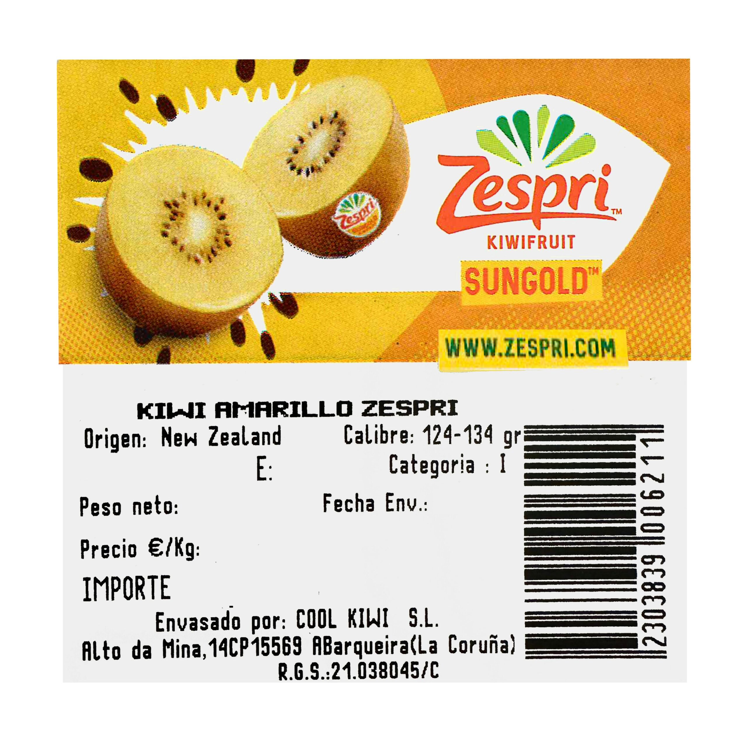 Etiqueta Kiwis amarillos