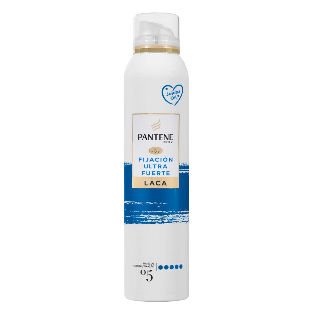 Laca cabello Ultra Fuerte Pantene fijación 5 con aceite de Jojoba