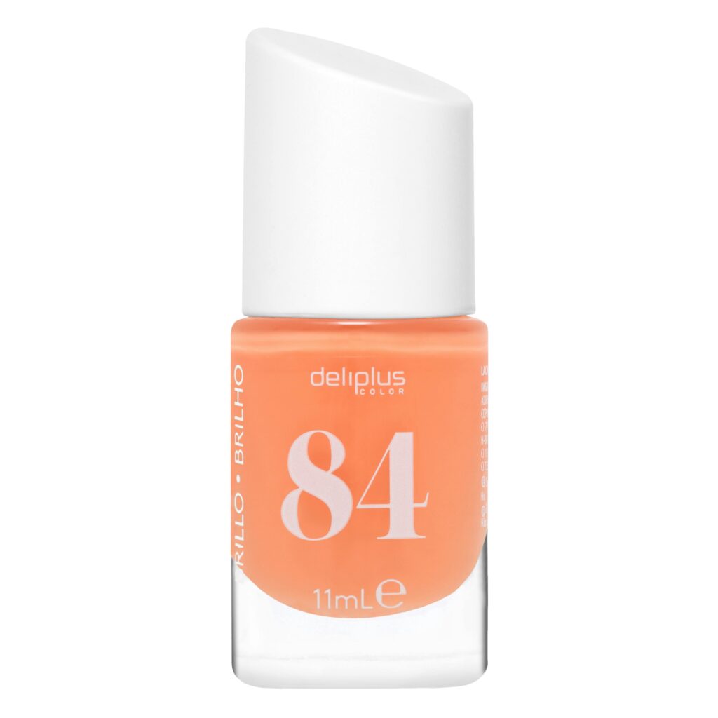 Laca de uñas alto brillo Deliplus 84 naranja