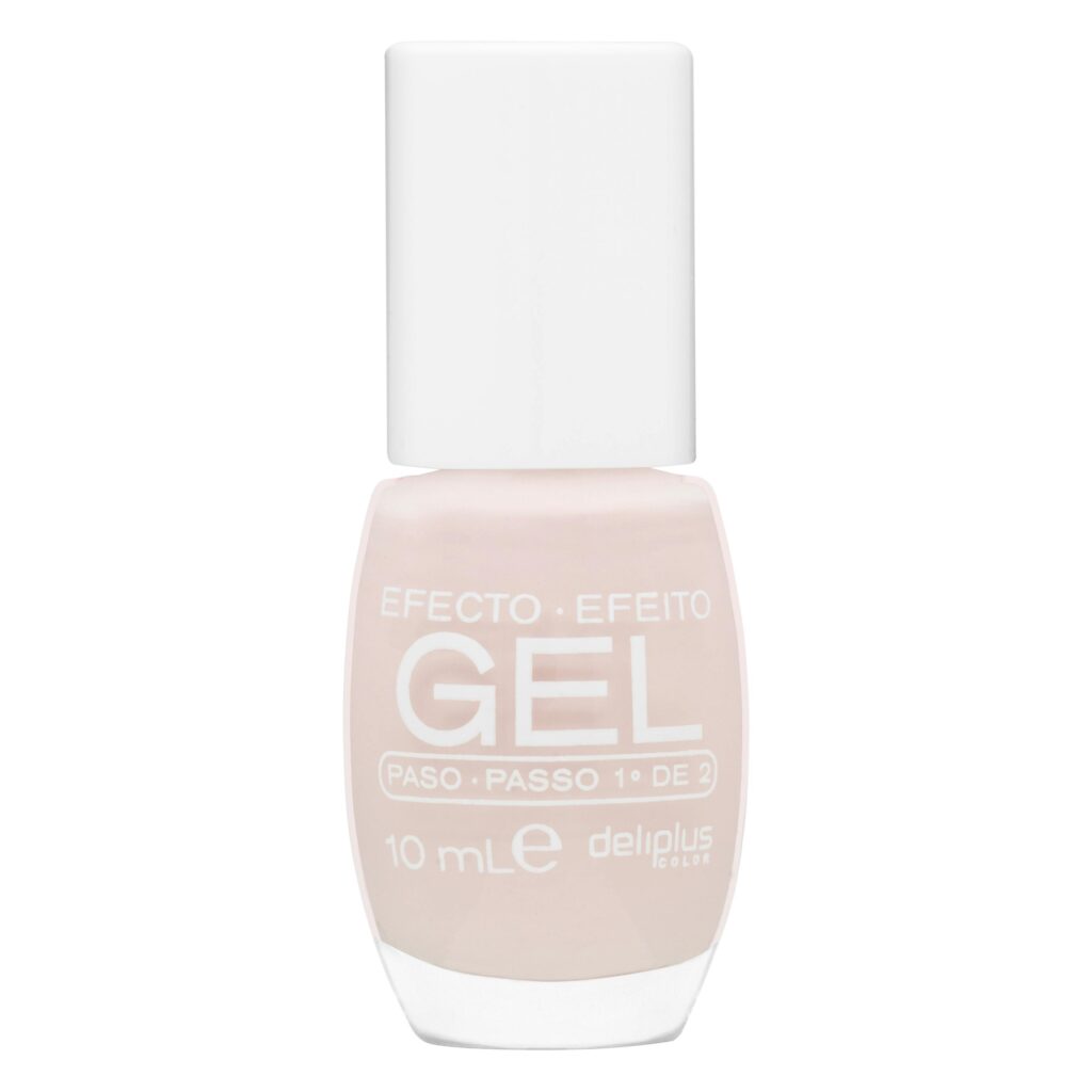 Laca de uñas efecto gel Deliplus 160 nude paso 1º de 2