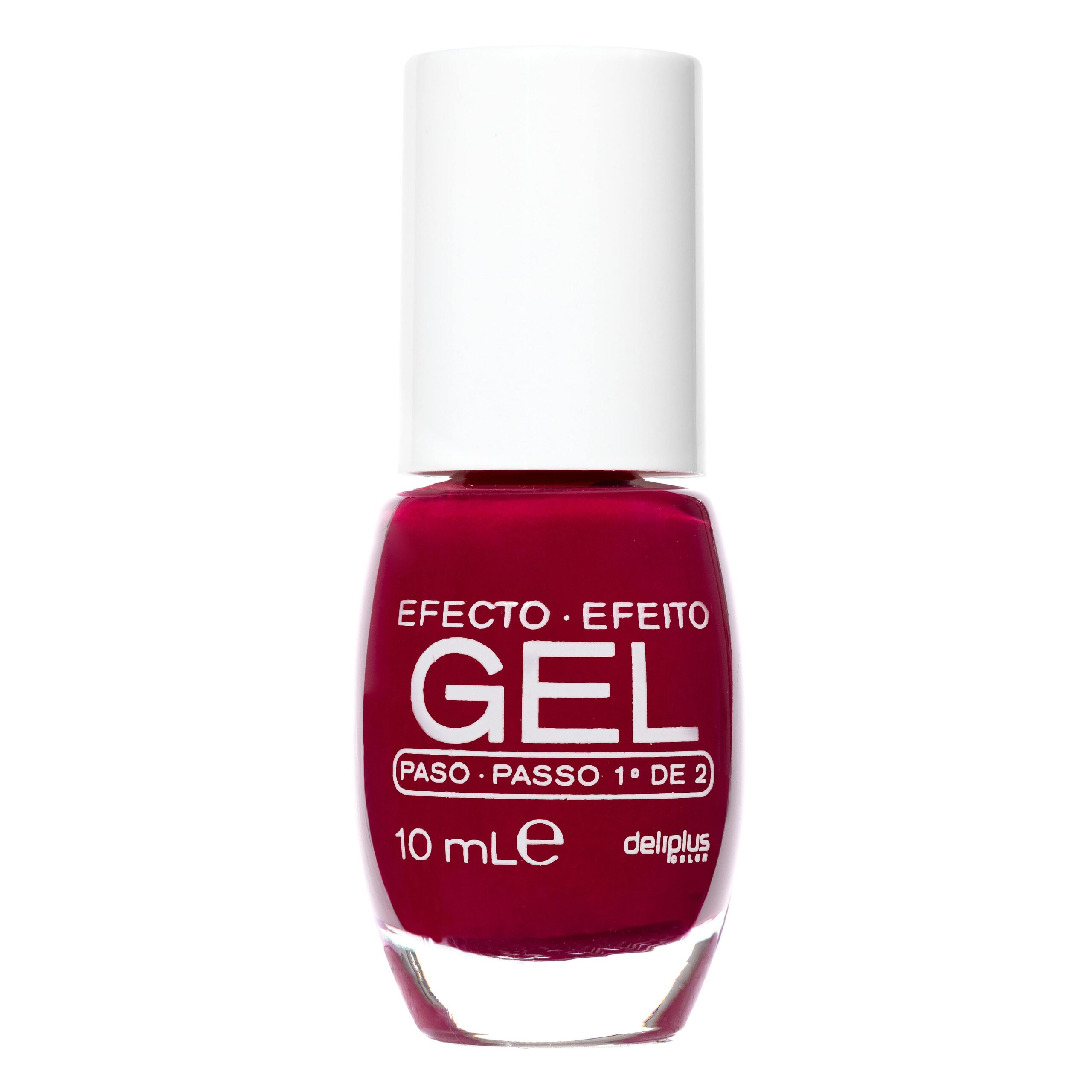Laca de uñas efecto gel Deliplus 660 granate paso 1º de 2 Mercadona