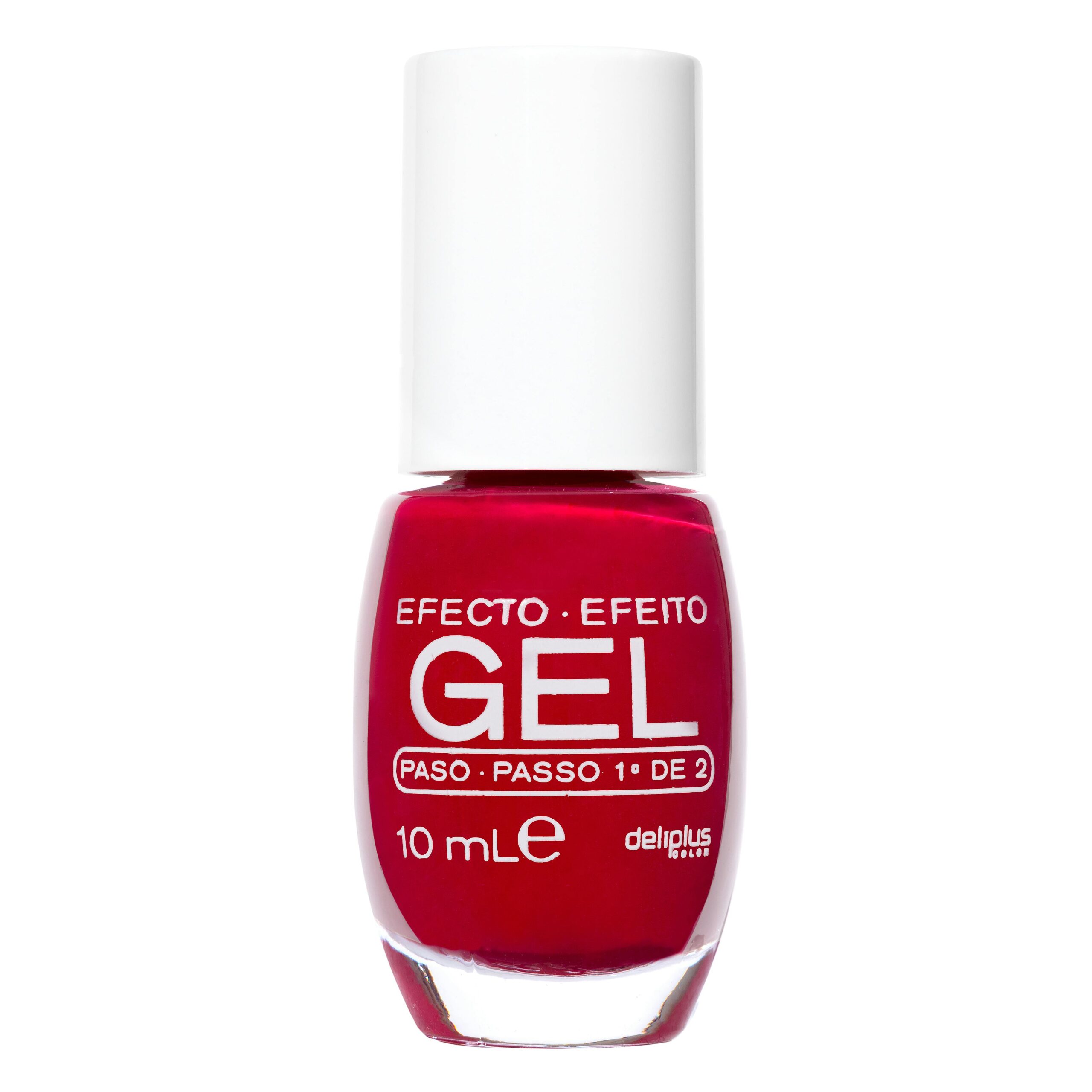 Laca de uñas efecto gel Deliplus 661 rojo paso 1º de 2 Mercadona