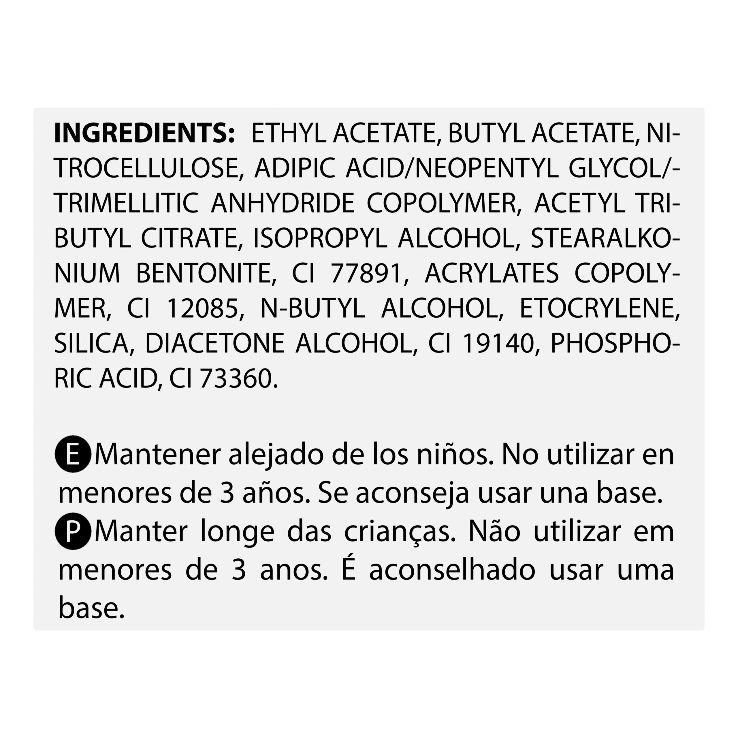 Etiqueta Laca de uñas secado rápido Deliplus 224 naranja