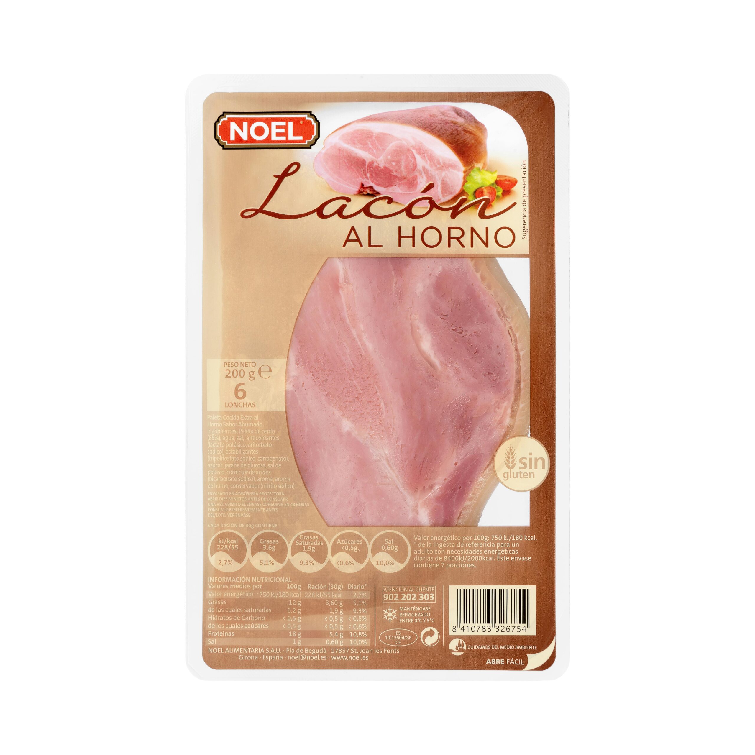 Lacón al horno Noel lonchas Mercadona