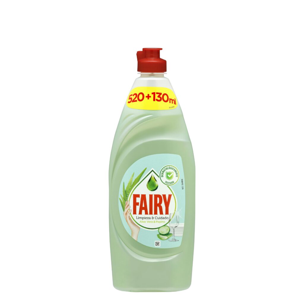 Lavavajillas Aloe Vera y Pepino Fairy líquido lavado a mano