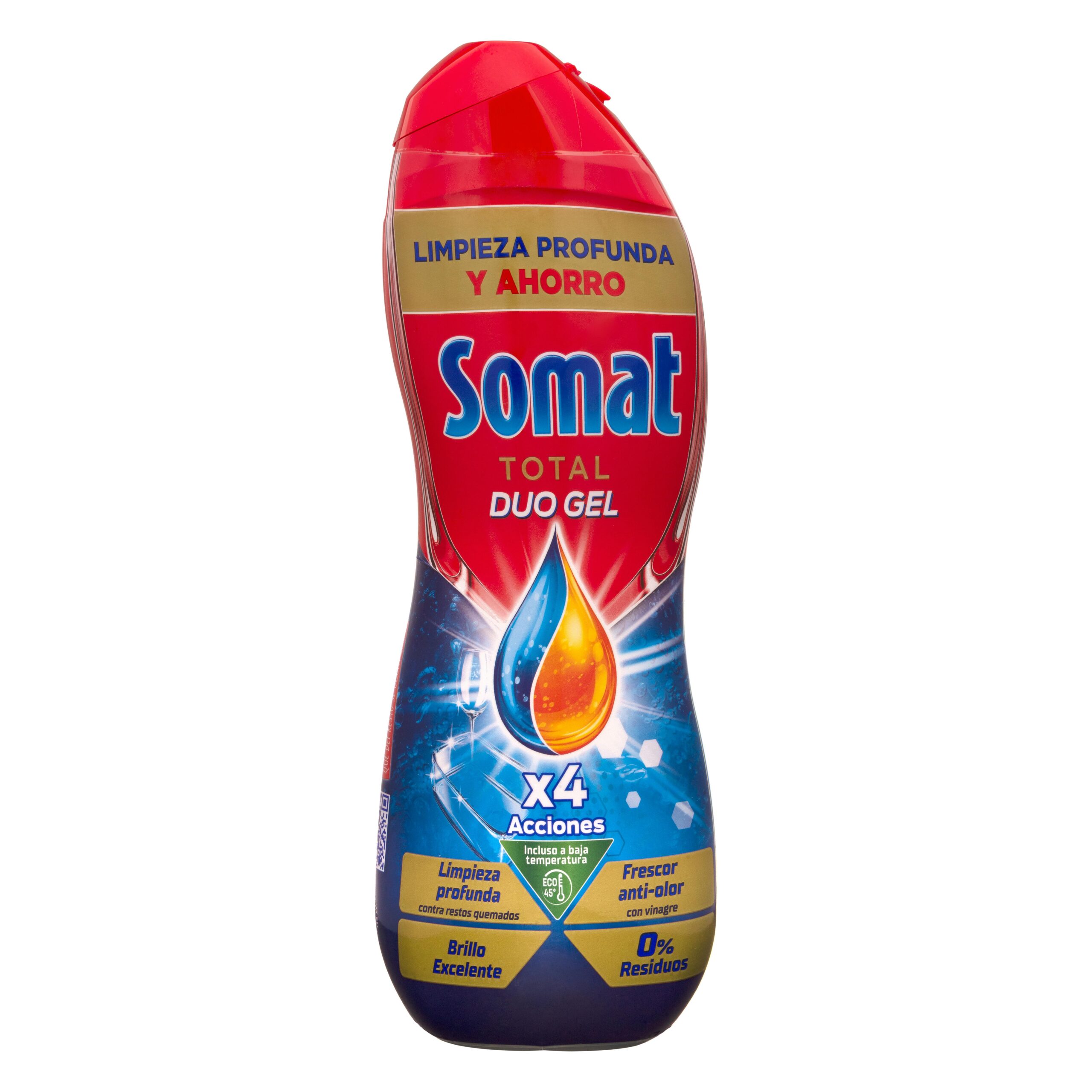 Lavavajillas frescor anti-olor Somat en gel duo lavado a máquina Mercadona