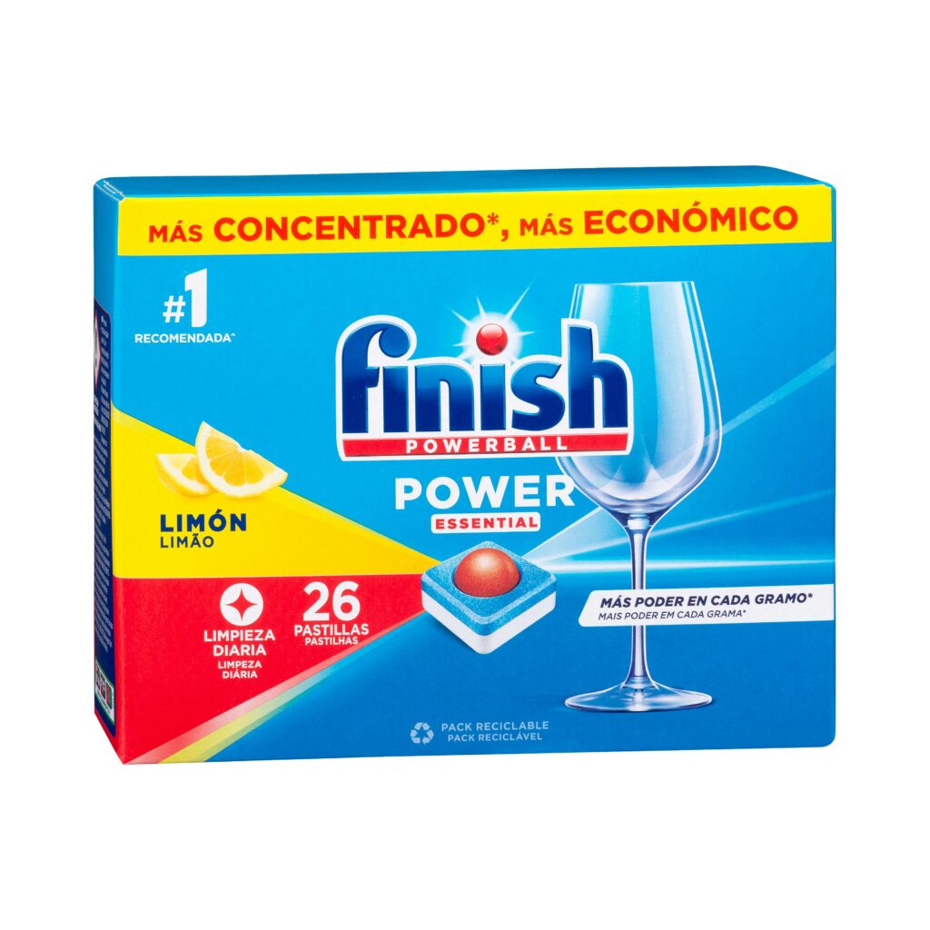 Lavavajillas Power Essential limón Finish en pastillas lavado a máquina