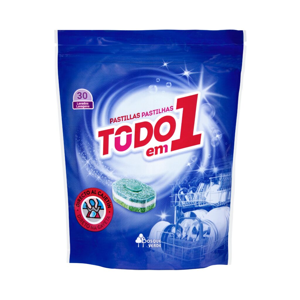 Lavavajillas Todo en 1 Bosque Verde en pastillas lavado a máquina