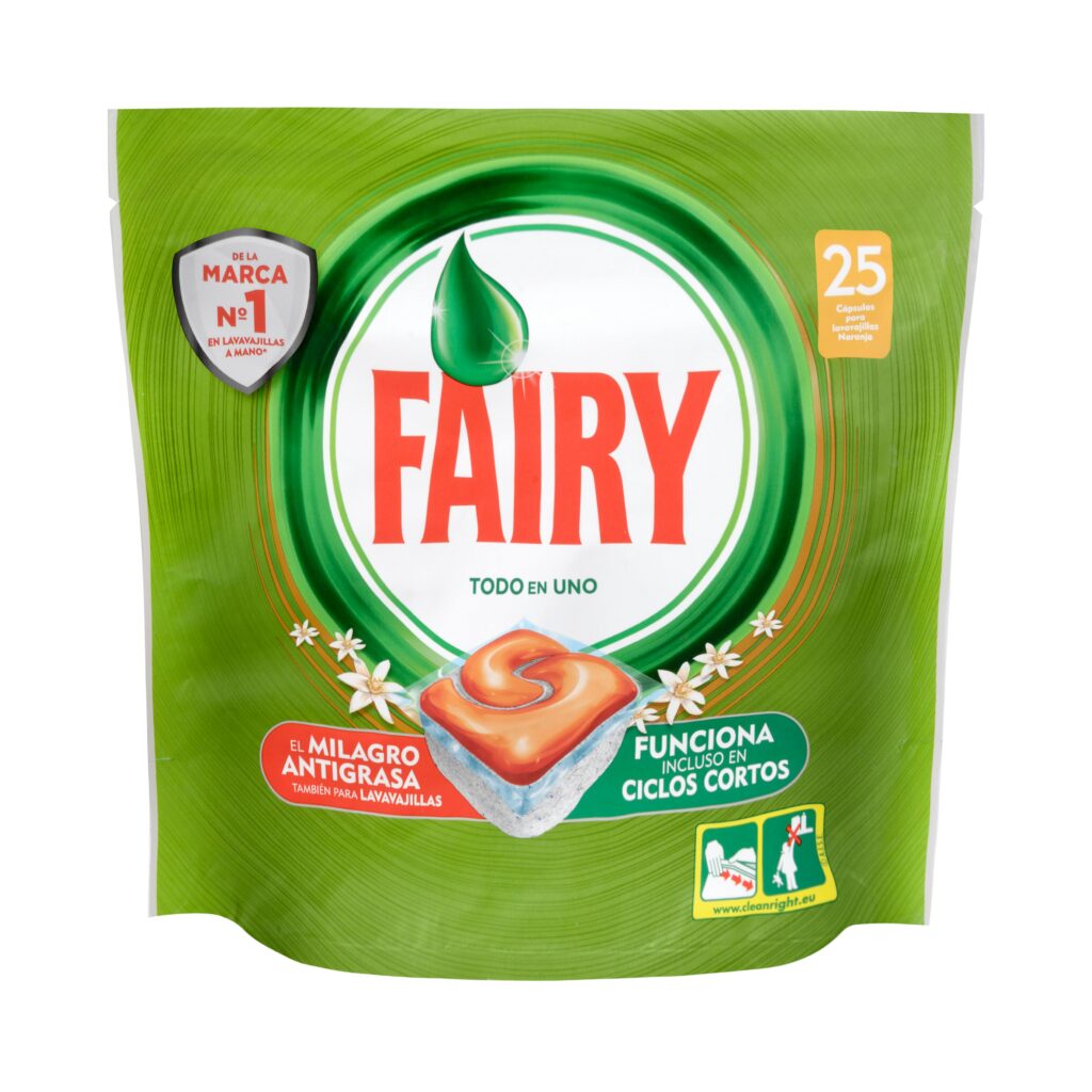 Lavavajillas Todo en 1 Fairy en pastillas lavado a máquina