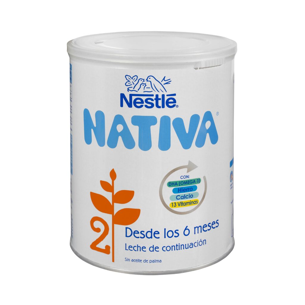 Leche de continuación en polvo 2 Nativa Nestlé +6 meses