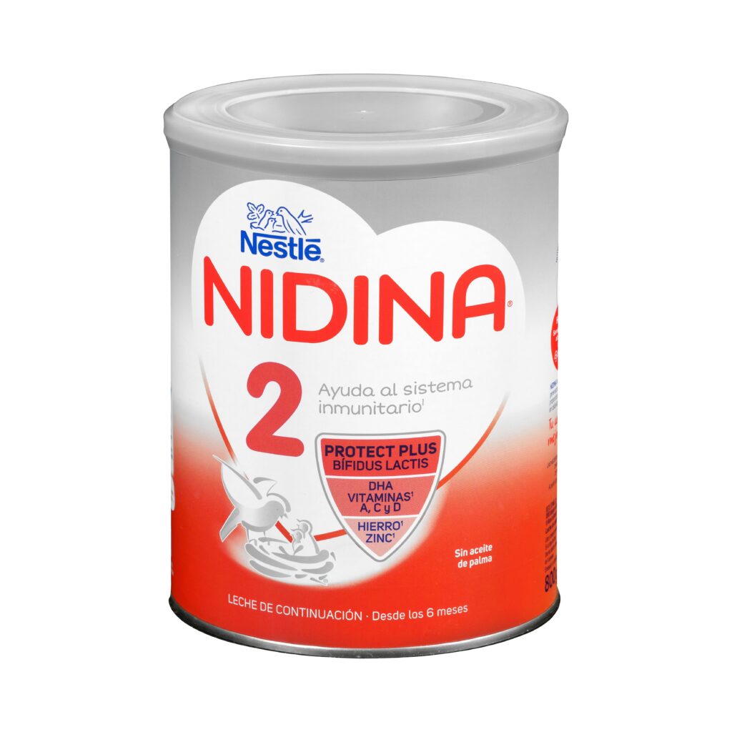 Leche de continuación en polvo 2 Nidina Nestlé +6 meses