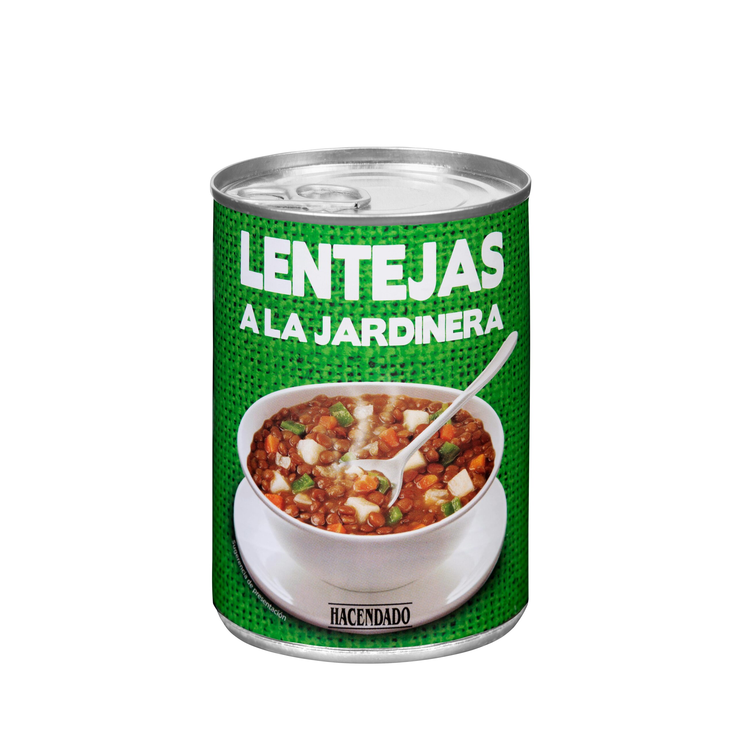 Lentejas a la jardinera Hacendado Mercadona