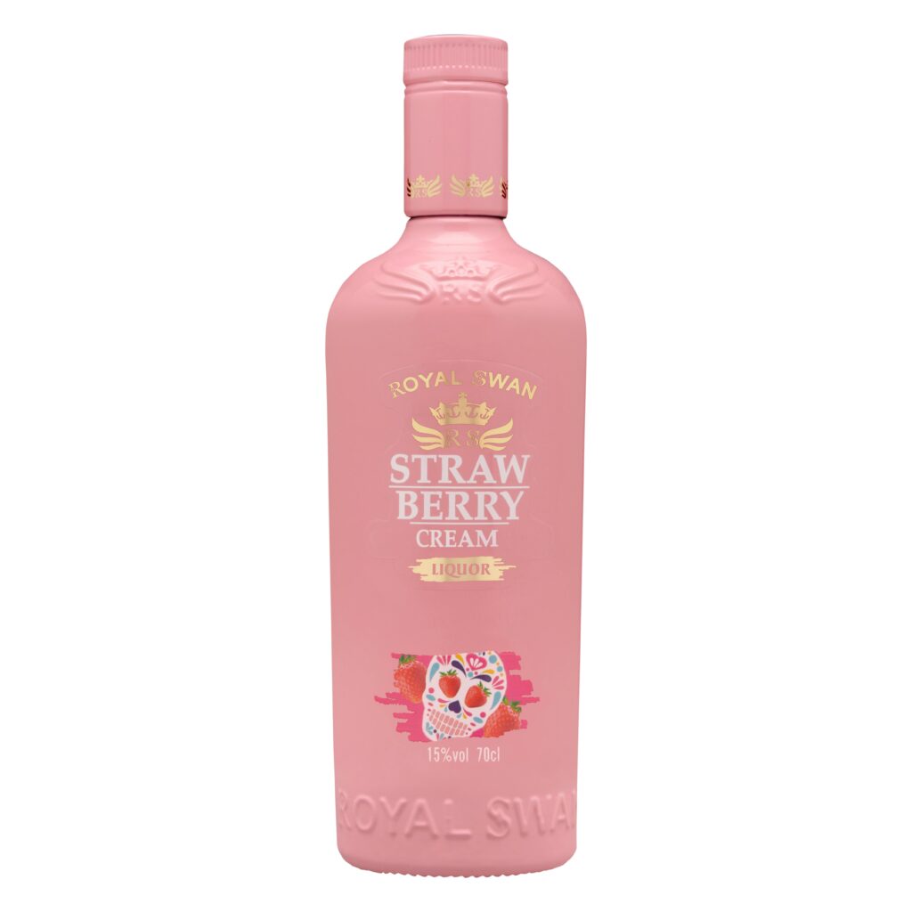 Licor crema de fresa Royal Swan