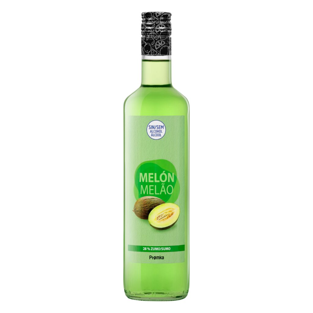 Licor melón sin alcohol Pi.omka