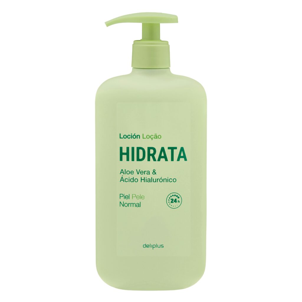 Loción corporal Hidrata Deliplus aloe vera y ácido hialurónico piel normal