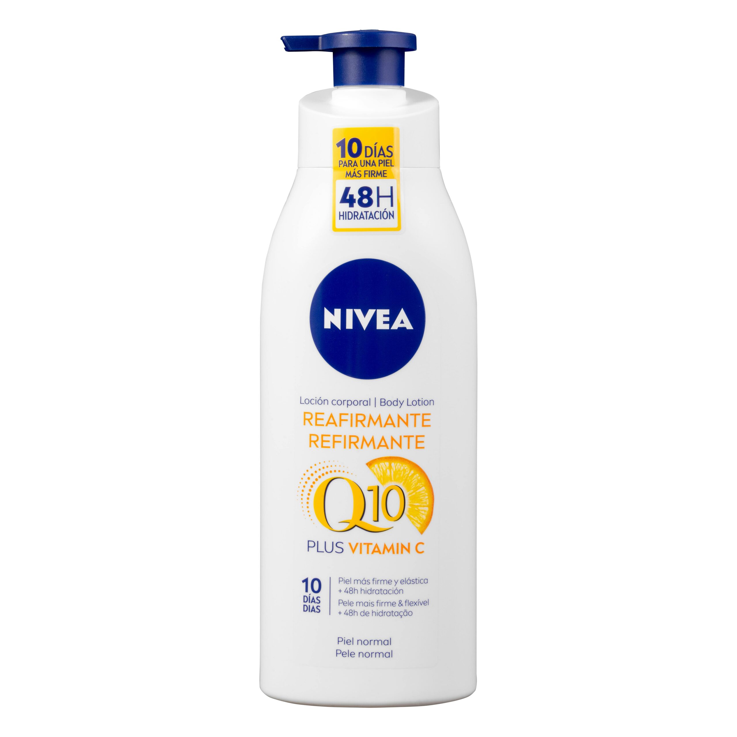 Loción corporal reafirmante Q10 Nivea y vitamina C piel normal Mercadona