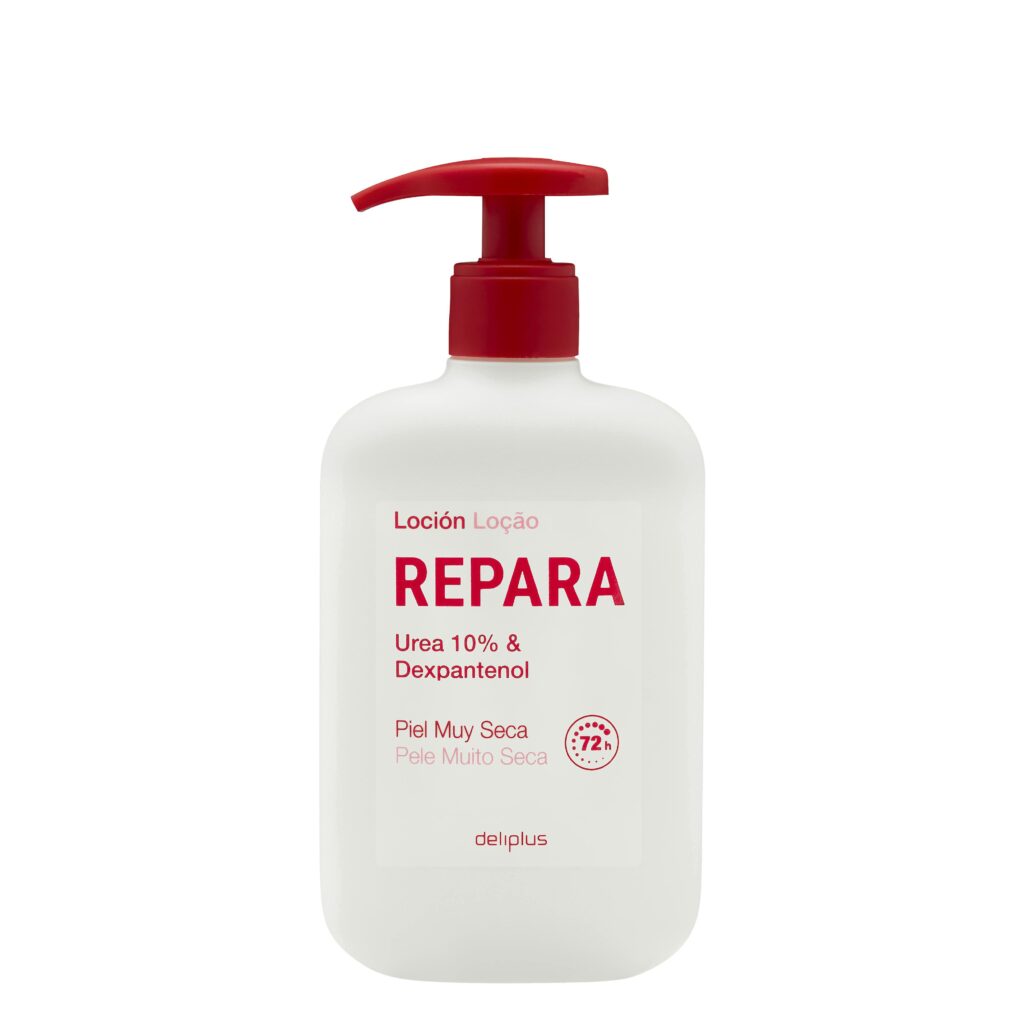 Loción corporal Repara Deliplus urea 10% y dexpantenol piel muy seca