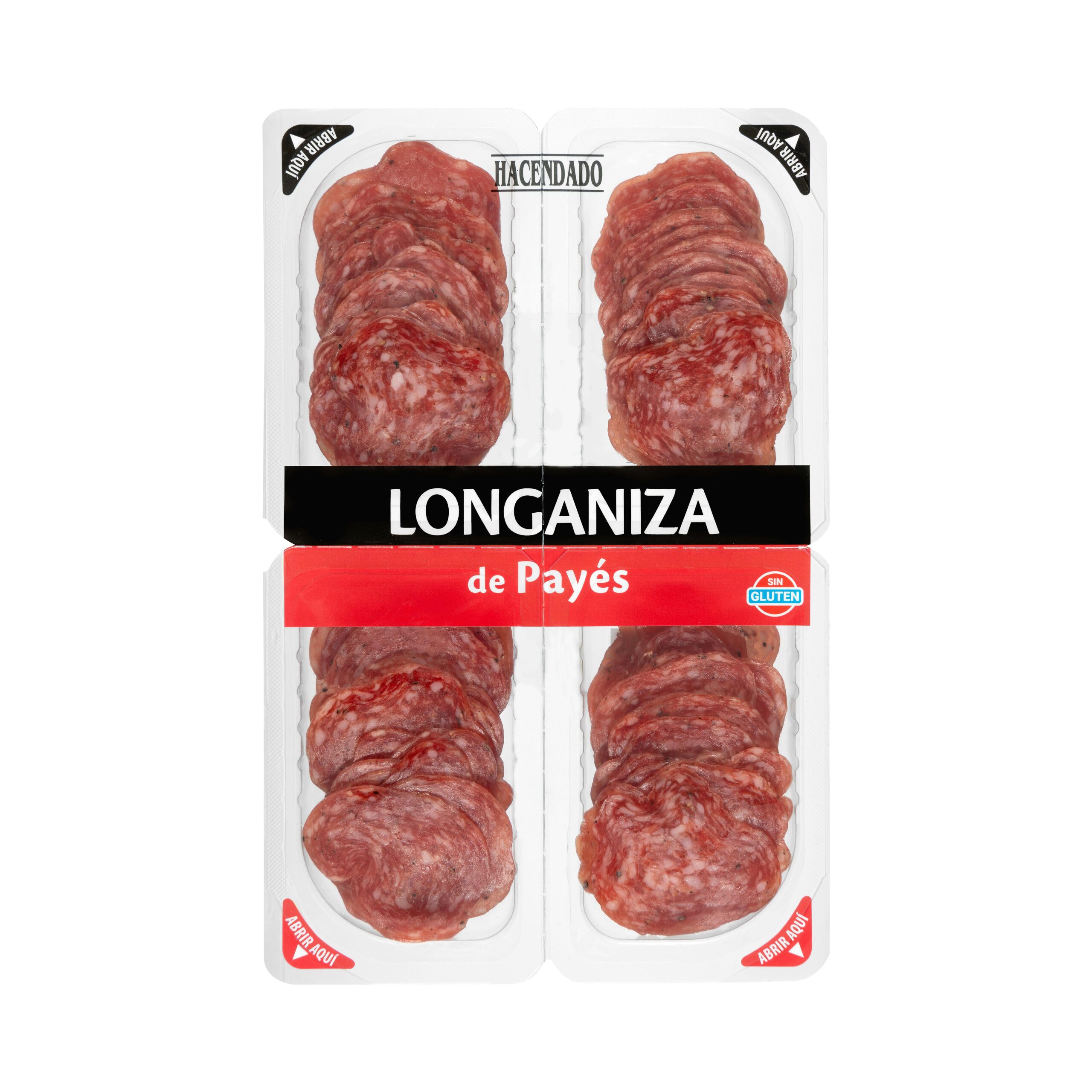 Longaniza de payés extra Hacendado lonchas Mercadona