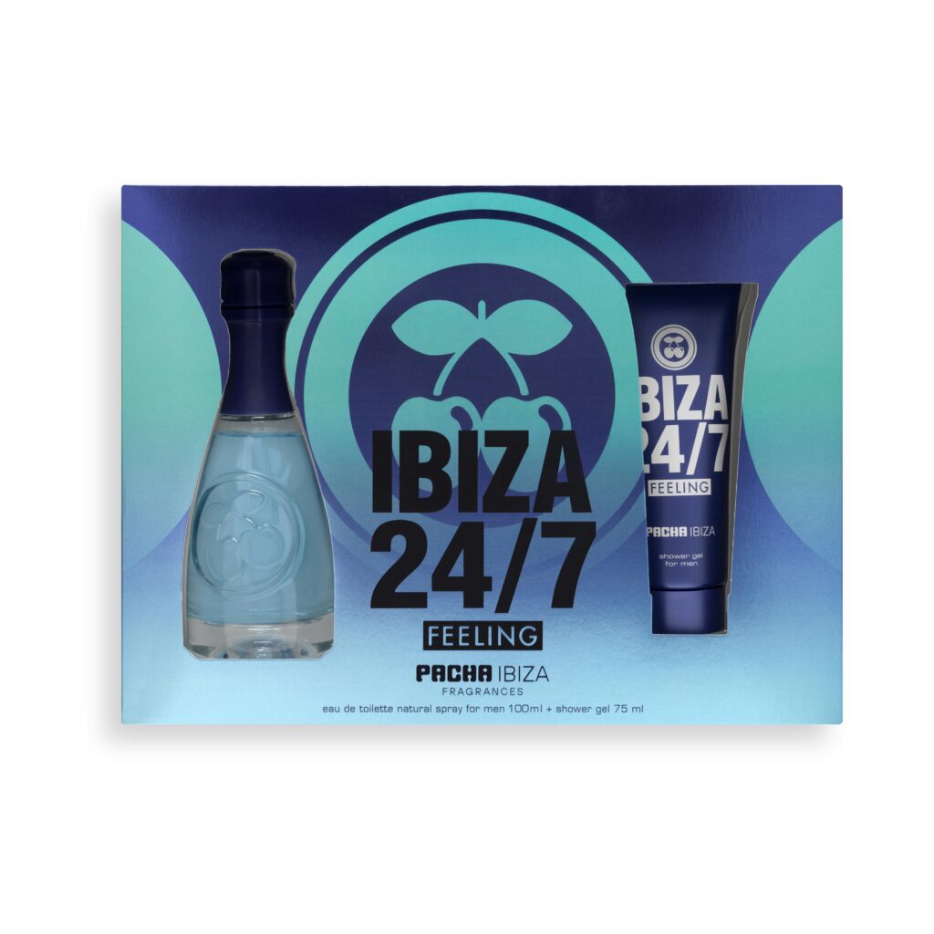 Lote hombre Pacha Ibiza 24/7 Feeling contiene eau de toilette 100 ml y gel de ducha 75 ml