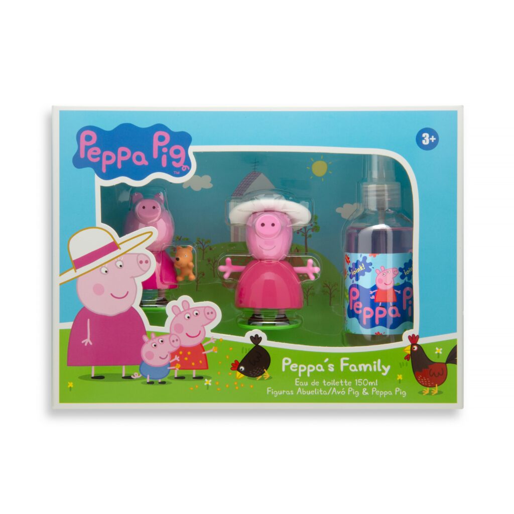 Lote infantil Peppa Pig contiene eau de toilette de 150 ml y figuras Abuelita & Peppa Pig