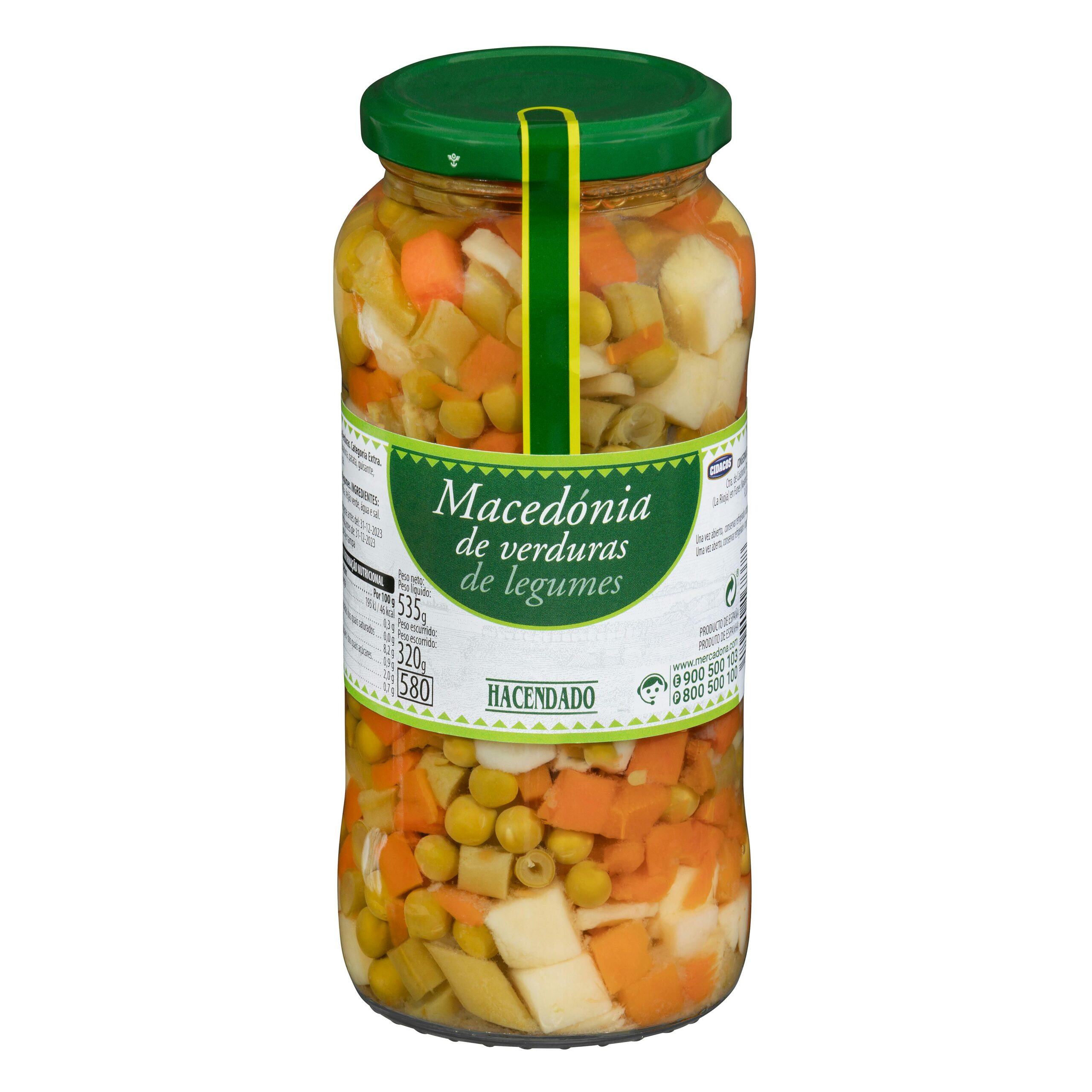 Macedonia de verduras Hacendado Mercadona