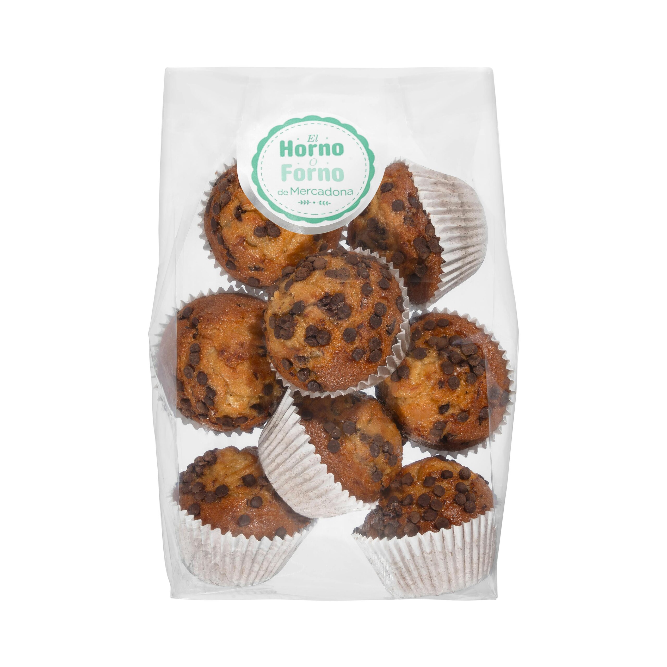 Magdalenas con pepitas de chocolate Mercadona