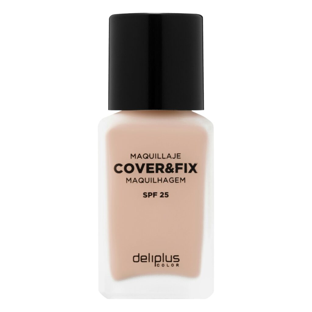 Maquillaje fluido Cover & Fix Deliplus 01 beige claro FPS 25