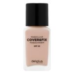 Maquillaje fluido Cover & Fix Deliplus 02 beige rosado FPS 25