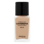 Maquillaje fluido Cover & Fix Deliplus 04 dorado FPS 25
