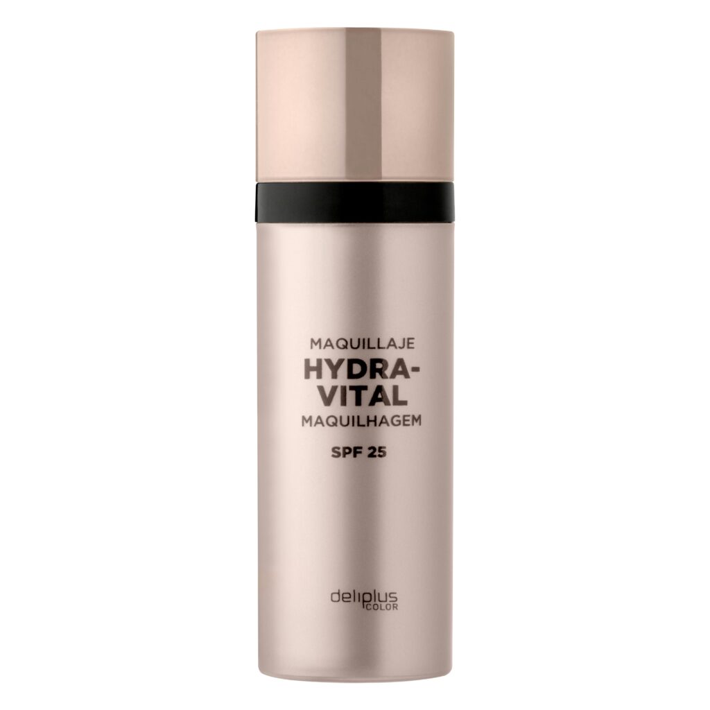 Maquillaje fluido Hydra-Vital Deliplus 02 beige rosado FPS 25