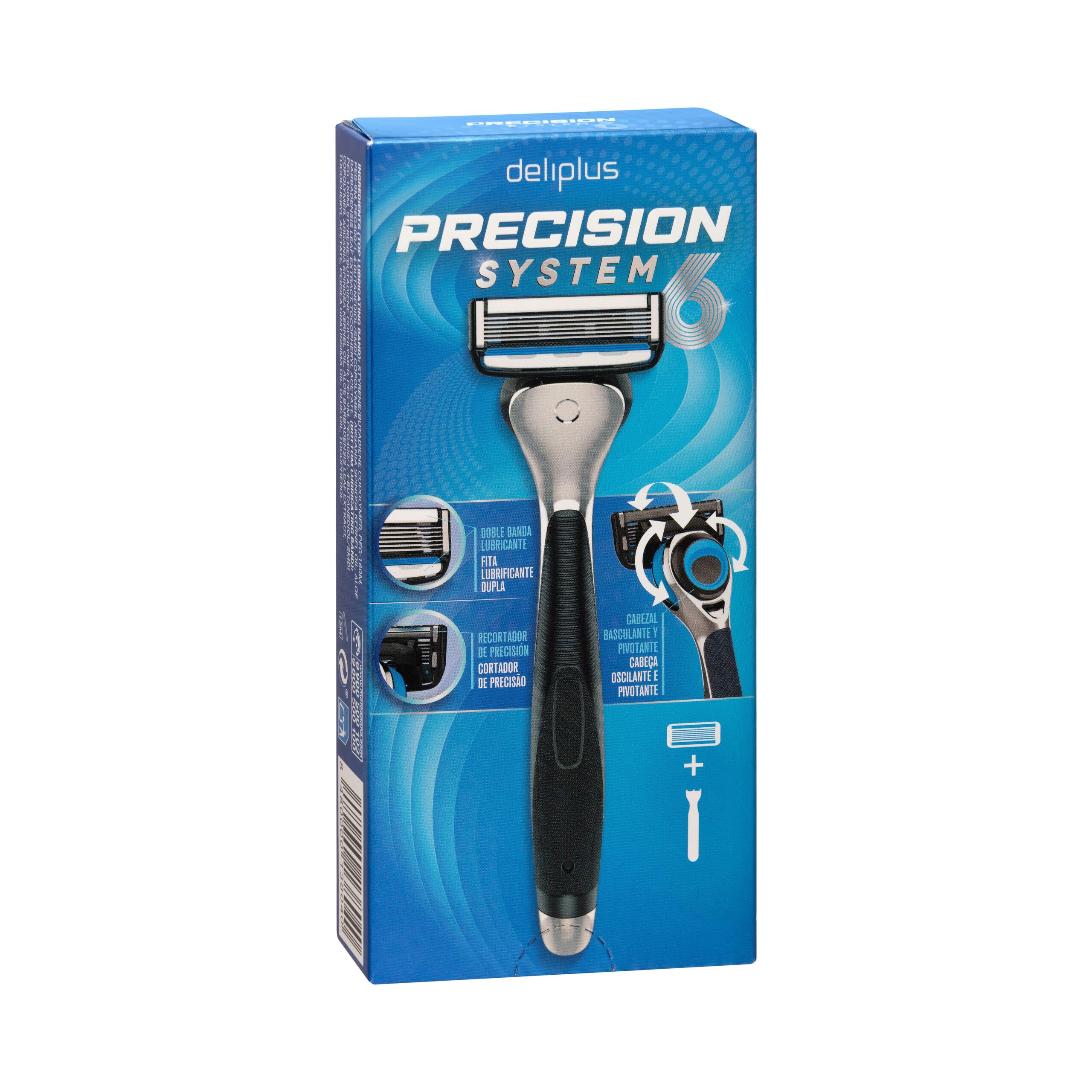 Maquinilla de afeitar recargable Deliplus Precision System 6 hojas Mercadona