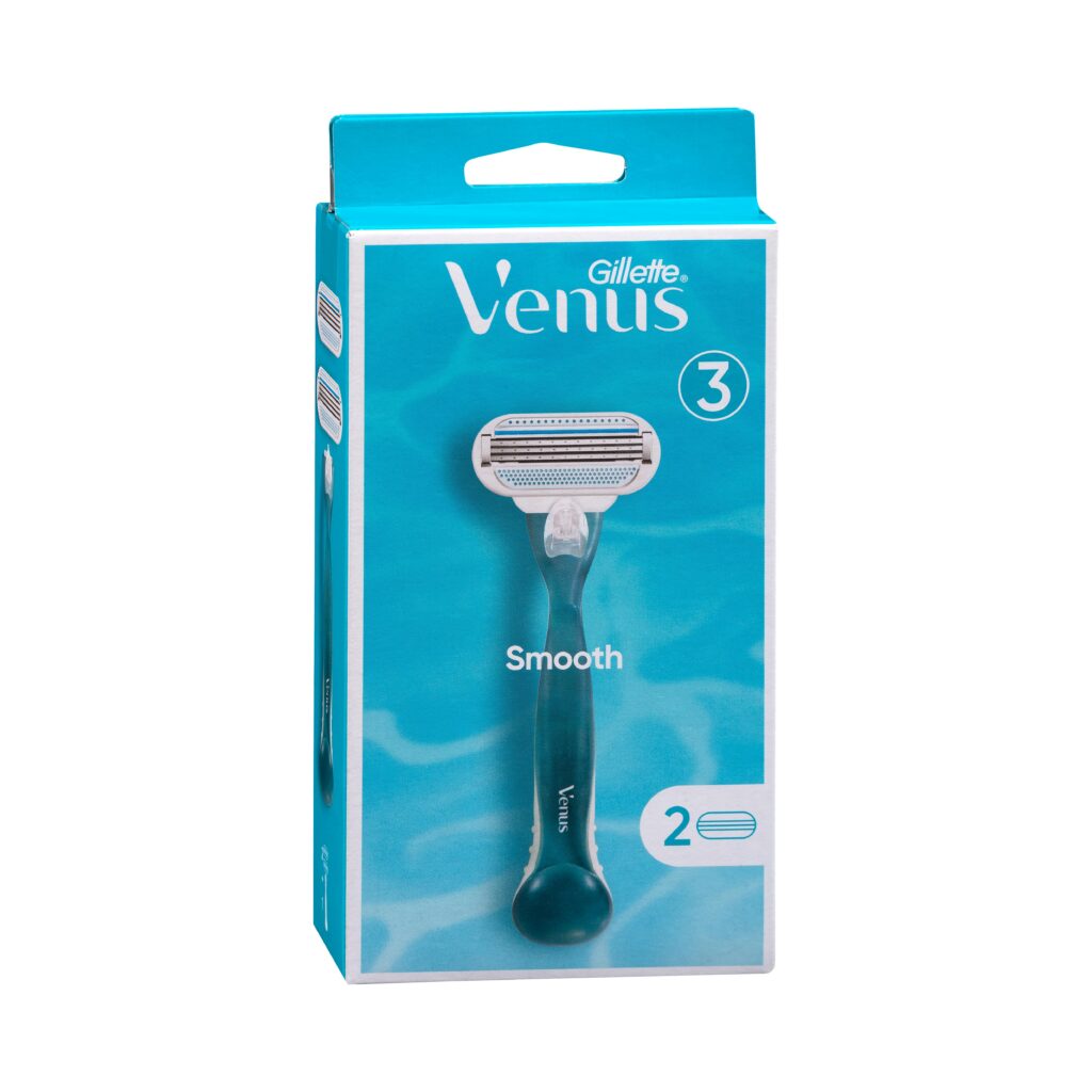 Maquinilla depilación recargable Gillette Venus Smooth 3 hojas con dos recambios