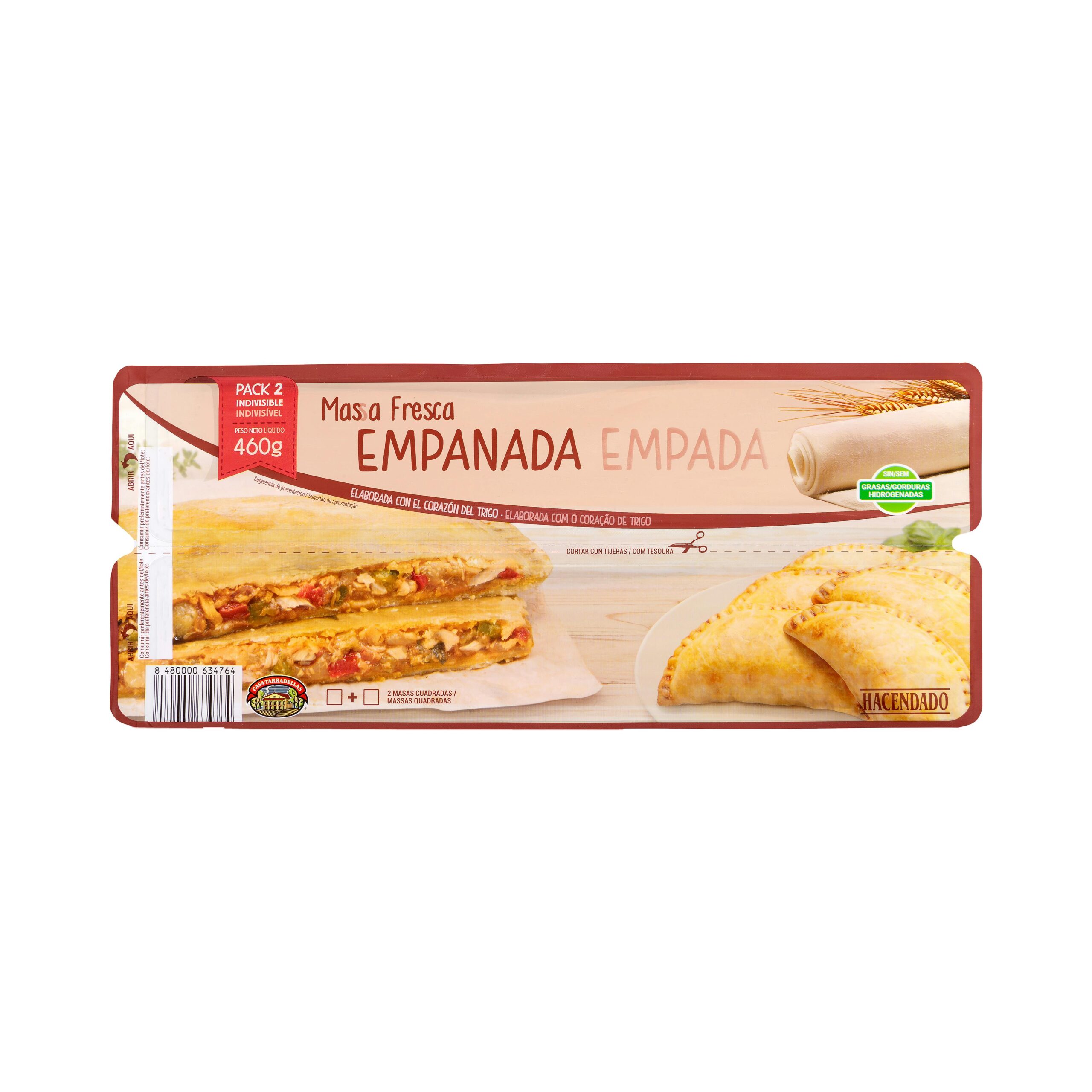 Masa fresca empanada Hacendado Mercadona