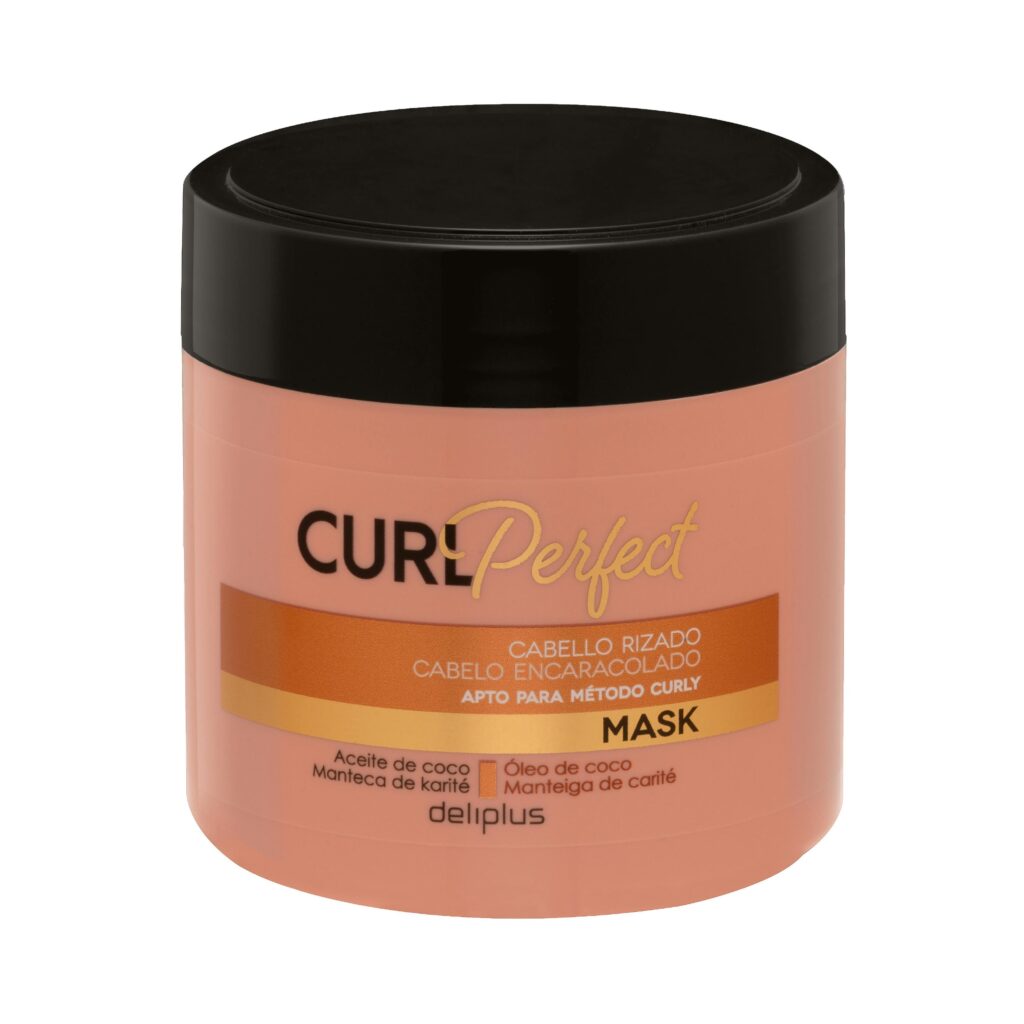 Mascarilla Curl Perfect Deliplus cabello rizado apto para método curly