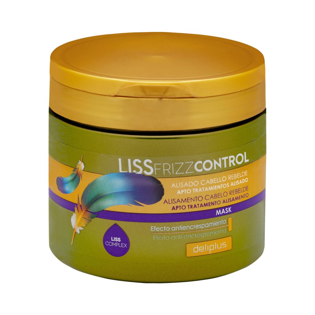 Mascarilla Liss Frizz Control Deliplus cabello rebelde con vitamina E y queratina
