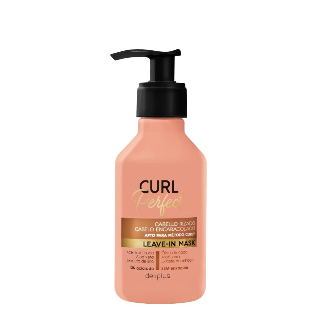 Mascarilla sin aclarado Curl Perfect Deliplus cabello rizado apto para método curly