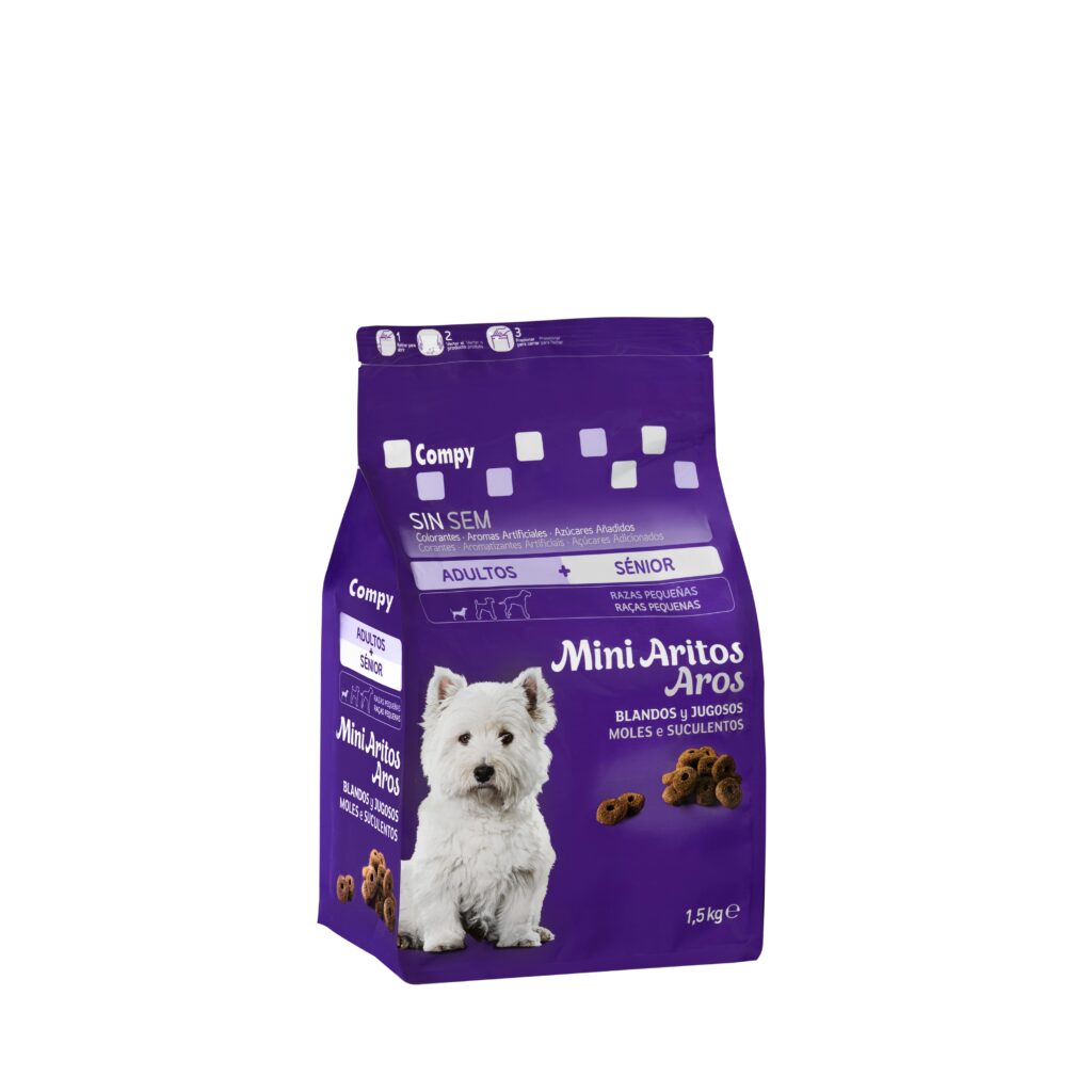Mini aritos perro adulto y sénior Compy razas pequeñas